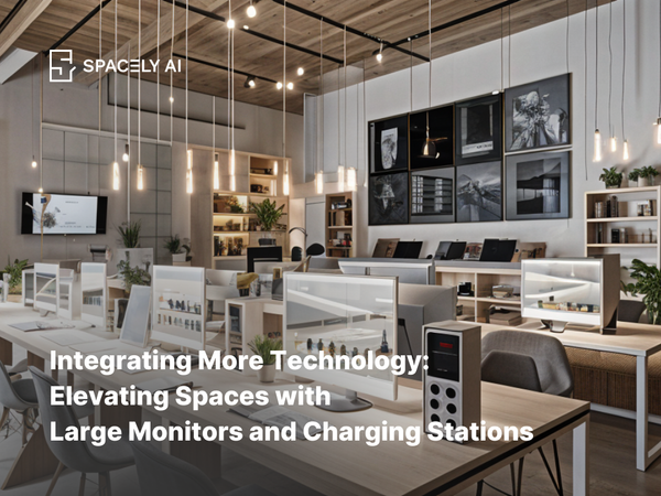 Integrating More Technology: Elevating Spaces with Large Monitors and Charging Stations